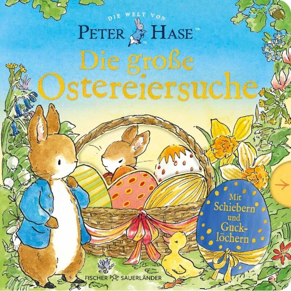 Buchcover und Innenansicht für das Buch: The World of Peter Rabbit Peter's Easter Slide and Seek