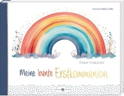 Buchcover und Innenansicht für das Buch: Meine bunte Erstkommunion