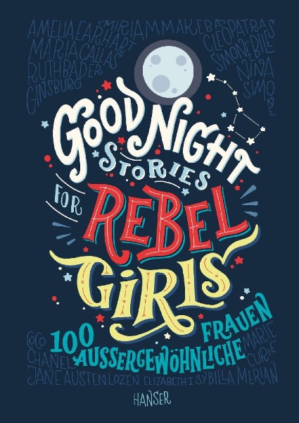 Buchcover und Innenansicht für das Buch: Good Night Stories for Rebel Girls
