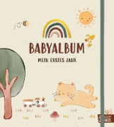 Buchcover und Innenansicht für das Buch: Babyalbum - Mein erstes Jahr