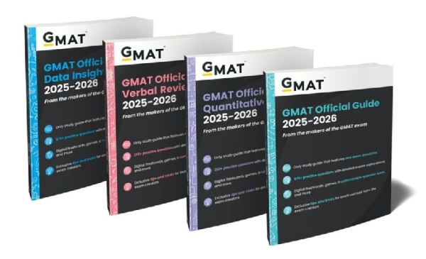 Buchcover und Innenansicht für das Buch: GMAT Official Guide 2025-2026 Bundle: Books + Online Question Bank