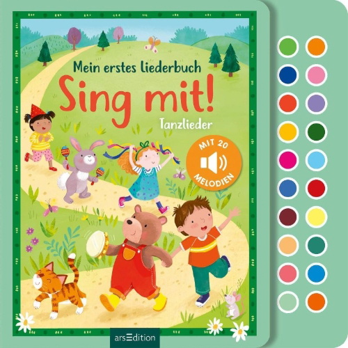 Buchcover und Innenansicht für das Buch: Sing mit! Tanzlieder