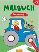 Buchcover und Innenansicht für das Buch: Malbuch Bauernhof