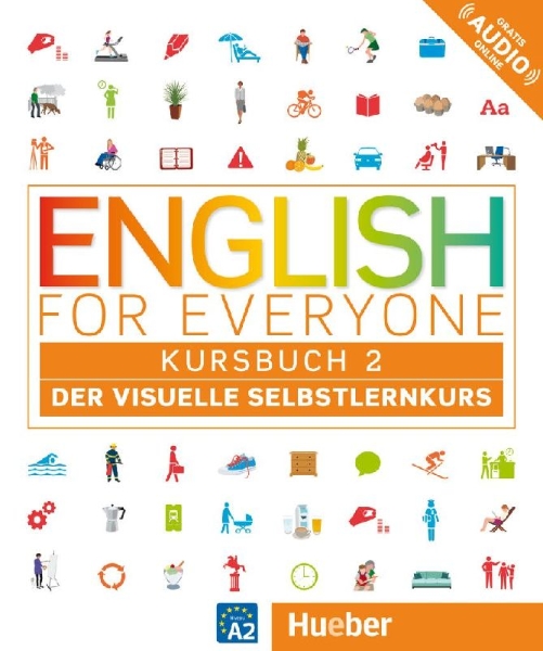 Buchcover und Innenansicht für das Buch: English for Everyone Kursbuch 2