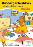 Buchcover und Innenansicht für das Buch: Kindergartenblock ab 4 Jahre - Schneiden, kleben, basteln