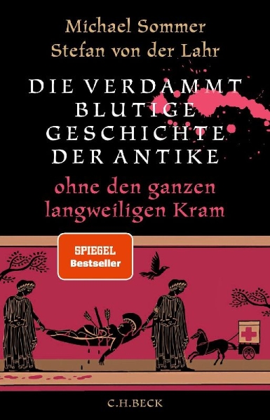 Buchcover und Innenansicht für das Buch: Die verdammt blutige Geschichte der Antike