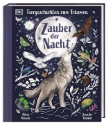 Buchcover und Innenansicht für das Buch: Tiergeschichten zum Träumen. Zauber der Nacht
