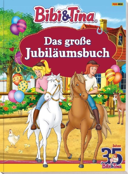 Buchcover und Innenansicht für das Buch: Bibi & Tina: Das große Jubiläumsbuch