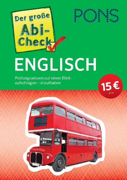 Buchcover und Innenansicht für das Buch: PONS Der große Abi-Check Englisch