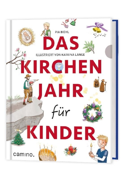 Buchcover und Innenansicht für das Buch: Das Kirchenjahr für Kinder