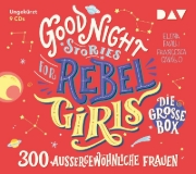 Buchcover und Innenansicht für das Buch: Good Night Stories for Rebel Girls - Die große Box