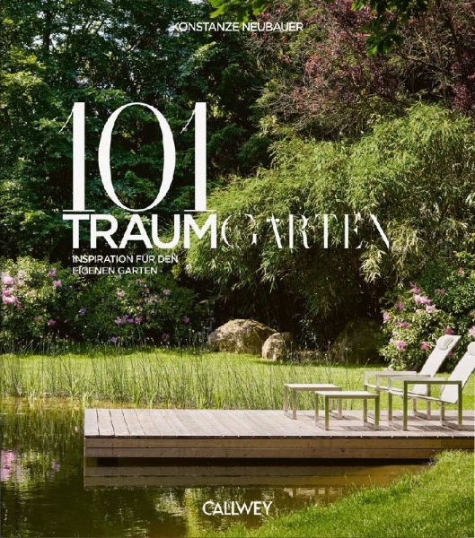 Buchcover und Innenansicht für das Buch: 101 Traumgärten