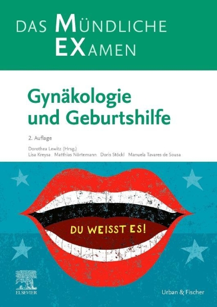 Buchcover und Innenansicht für das Buch: MEX Das Mündliche Examen: Gynäkologie und Geburtshilfe