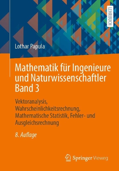 Buchcover und Innenansicht für das Buch: Mathematik für Ingenieure und Naturwissenschaftler Band 3