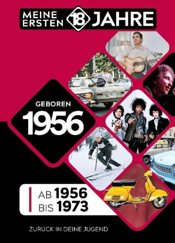 Buchcover und Innenansicht für das Buch: Geboren 1956