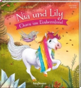 Buchcover und Innenansicht für das Buch: Nia und Lily - Chaos im Einhornland
