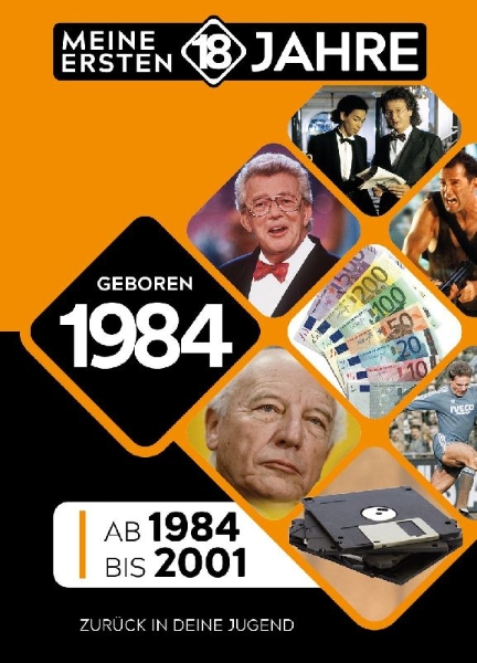 Buchcover und Innenansicht für das Buch: Geboren 1984