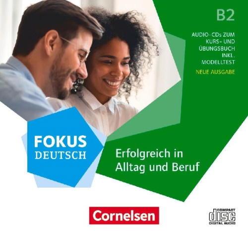 Buchcover und Innenansicht für das Buch: Fokus Deutsch B2 - Erfolgreich in Alltag und Beruf - Allgemeine Ausgabe