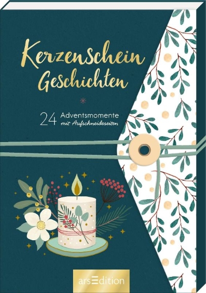 Buchcover und Innenansicht für das Buch: Kerzenschein-Geschichten