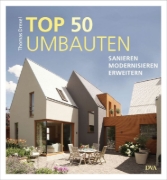 Buchcover und Innenansicht für das Buch: TOP 50 Umbauten - Sanieren, modernisieren, erweitern