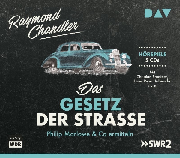 Buchcover und Innenansicht für das Buch: Das Gesetz der Straße. Philip Marlowe & Co ermitteln