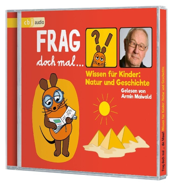 Buchcover und Innenansicht für das Buch: Frag doch mal ... die Maus! Wissen für Kinder: Natur und Geschichte
