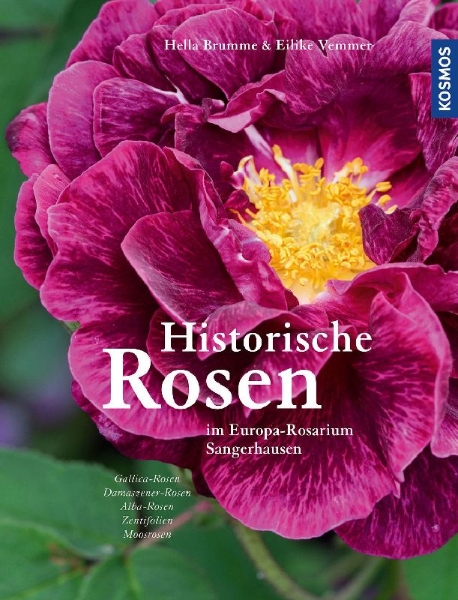 Buchcover und Innenansicht für das Buch: Historische Rosen