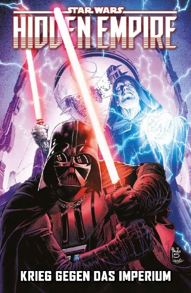 Buchcover und Innenansicht für das Buch: Star Wars: Hidden Empire #1-#5 (2023)
