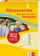 Buchcover und Innenansicht für das Buch: Découvertes 2 jaune/bleue - Übungsblock 2. Lernjahr