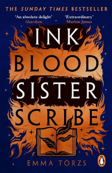 Buchcover und Innenansicht für das Buch: Ink Blood Sister Scribe