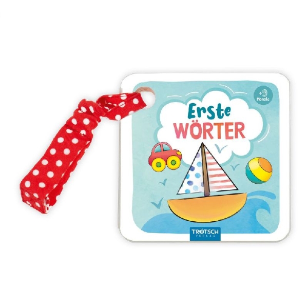 Buchcover und Innenansicht für das Buch: Trötsch Buggy-Buch Erste Wörter