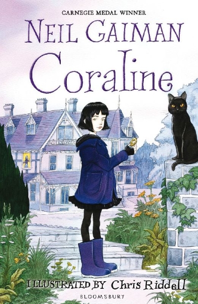 Buchcover und Innenansicht für das Buch: Coraline