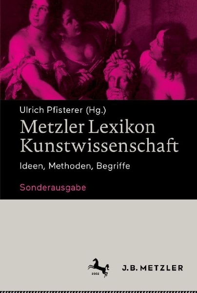 Buchcover und Innenansicht für das Buch: Metzler Lexikon Kunstwissenschaft
