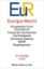 Buchcover und Innenansicht für das Buch: Europa-Recht. EuR