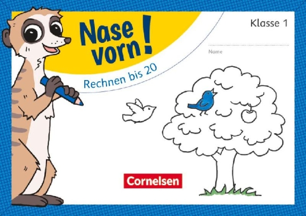 Buchcover und Innenansicht für das Buch: Nase vorn! - Mathematik 1. Schuljahr - Rechnen bis 20