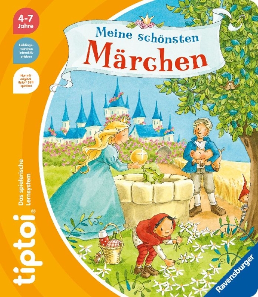 Buchcover und Innenansicht für das Buch: tiptoi® Meine schönsten Märchen