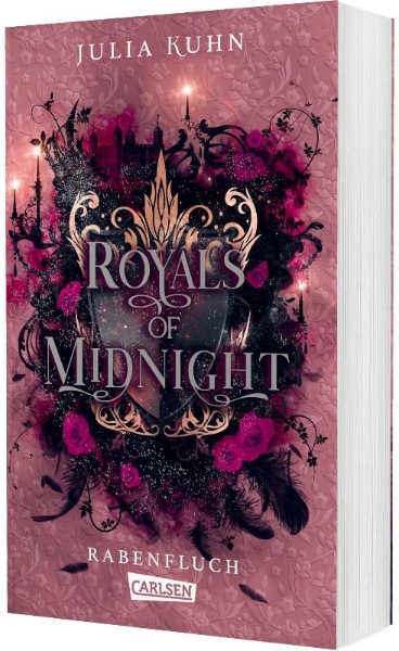 Buchcover und Innenansicht für das Buch: Royals of Midnight. Rabenfluch (Royal Shadows 2)
