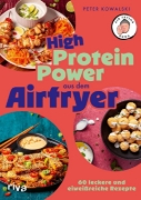 Buchcover und Innenansicht für das Buch: High-Protein-Power aus dem Airfryer