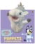 Buchcover und Innenansicht für das Buch: Bluey: Puppets: Starring Unicorse