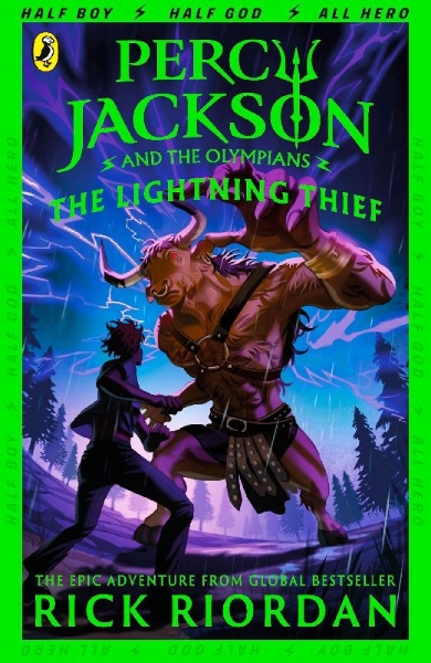 Buchcover und Innenansicht für das Buch: Percy Jackson and the Lightning Thief