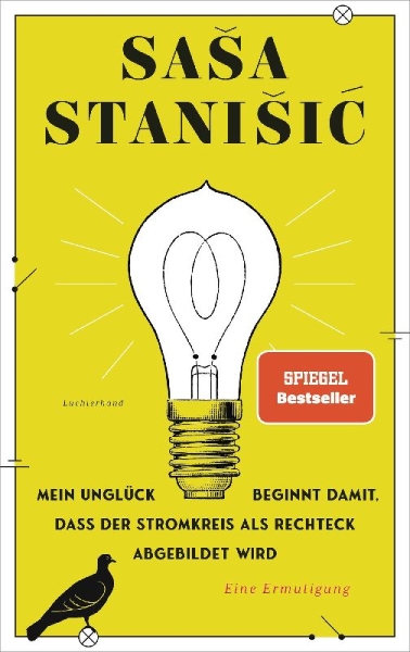 Buchcover und Innenansicht für das Buch: Mein Unglück beginnt damit, dass der Stromkreis als Rechteck abgebildet wird