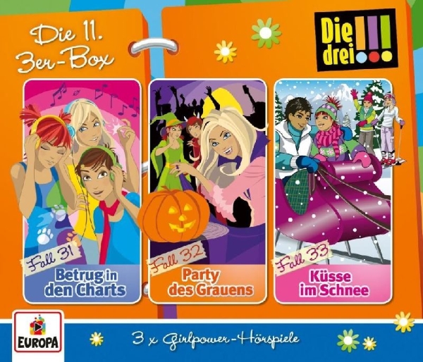 Buchcover und Innenansicht für das Buch: Die drei !!! 3er Box - Folgen 31-33