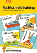 Buchcover und Innenansicht für das Buch: Rechtschreibtraining ab 5. Klasse und für Erwachsene