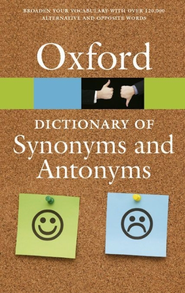 Buchcover und Innenansicht für das Buch: The Oxford Dictionary of Synonyms and Antonyms