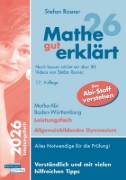 Buchcover und Innenansicht für das Buch: Mathe gut erklärt 2026 Leistungsfach Baden-Württemberg Gymnasium