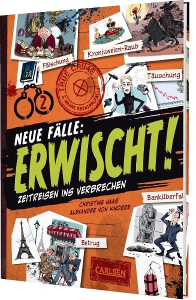 Buchcover und Innenansicht für das Buch: Erwischt! - Neue Fälle