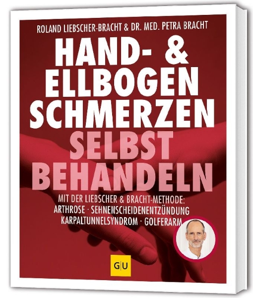 Buchcover und Innenansicht für das Buch: Hand & Ellenbogen Schmerzen selbst behandeln