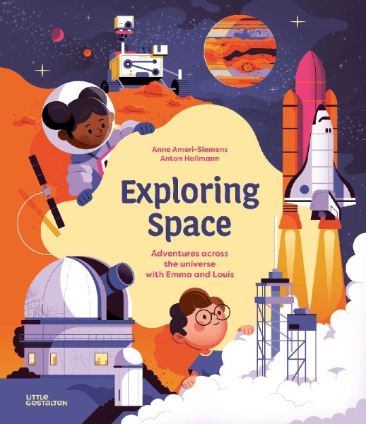 Buchcover und Innenansicht für das Buch: Exploring Space