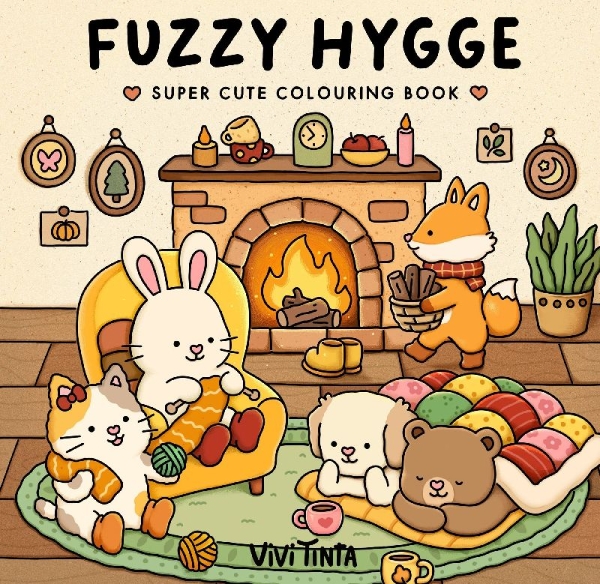 Buchcover und Innenansicht für das Buch: Fuzzy Hygge