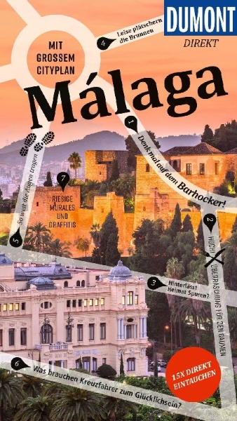 Buchcover und Innenansicht für das Buch: DUMONT direkt Reiseführer Málaga